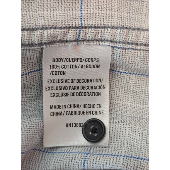 Brad Paisley Moon Shine Spirit Western Gray Blue Pearl Snap Dress Shirt L - Picture 4 of 4